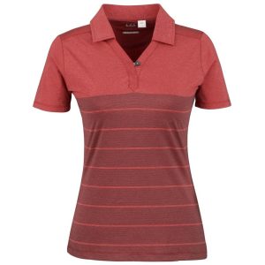 RED Ladies Streak Golf Shirt - Red