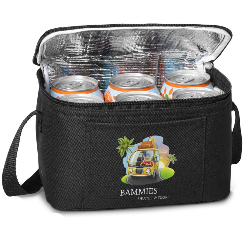 COOL-5016-BL_1024X1024 BLACK Snacka 6-Can Cooler