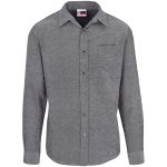 DARK GREY Mens Long Sleeve Oxford Shirt