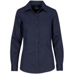 NAVY Ladies Long Sleeve Alex Varga Opus Stretch Shirt