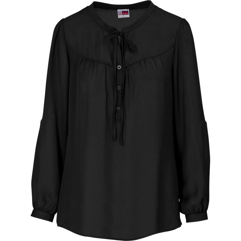 BLACK Ladies Long Sleeve Candice Blouse