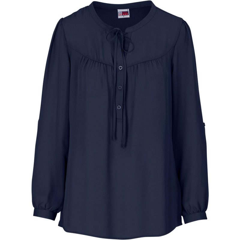 NAVY Ladies Long Sleeve Candice Blouse