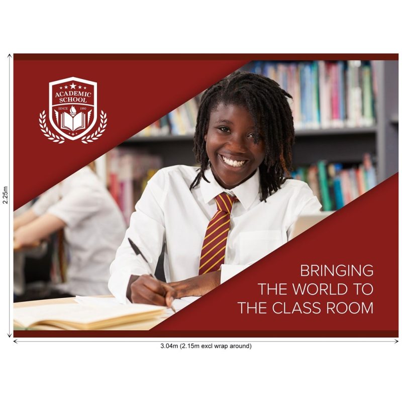 DEFAULT_1024X1024 Legend Curved Banner Wall Skin with Wings 3.20m x 2.25m (Excludes Hardware)