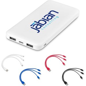 Kingpin White 10 Compact Power Bank  10