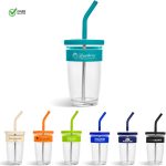 Kooshty Slurp Glass Kup & Straw - 480ML