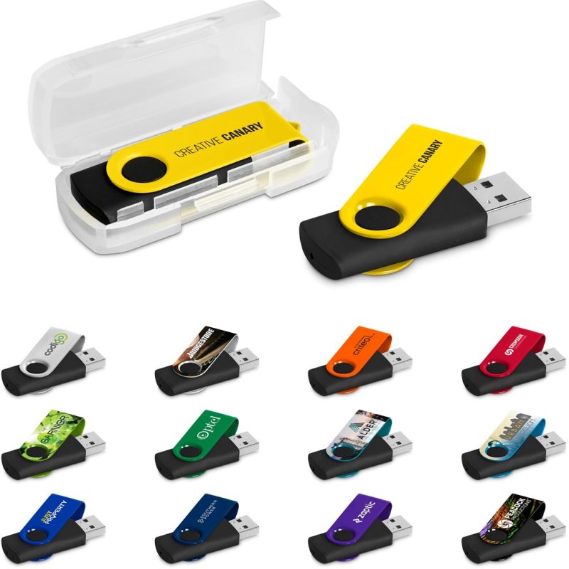 DEFAULT_1024X1024 Altitude Axis Gyro Black Flash Drive - 8GB