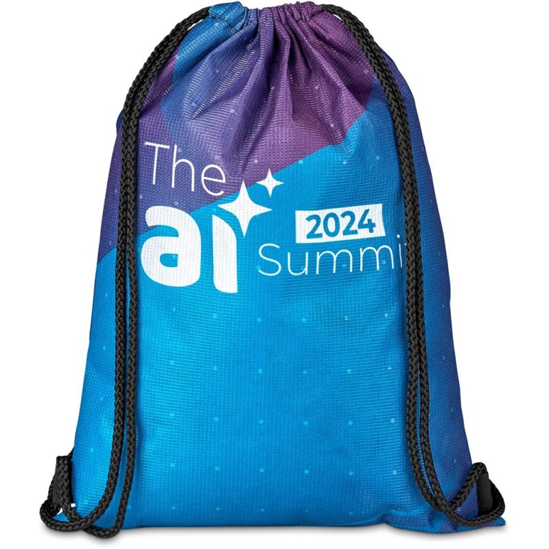 Pre-Printed Sample Hoppla Bellville Recycled PET Drawstring Bag