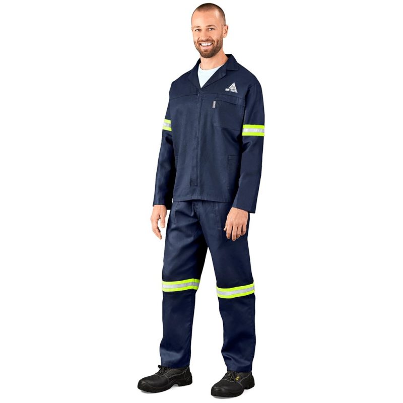 DEFAULT_1024X1024 Technician 100% Cotton Conti Suit - Reflective Arms & Legs - Yellow Tape