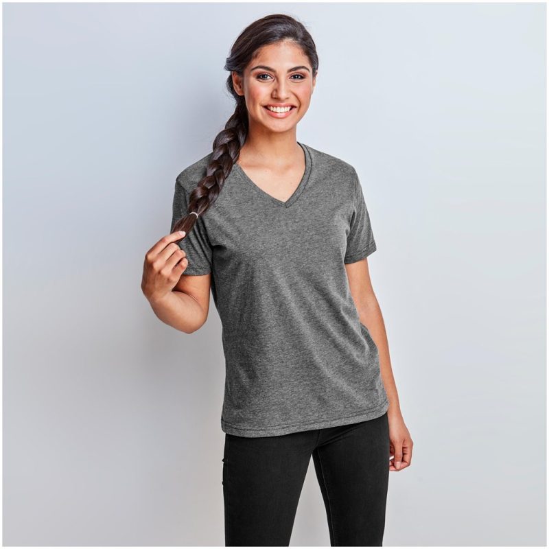 DEFAULT_1024X1024 Ladies Michigan Melange V-Neck T-Shirt