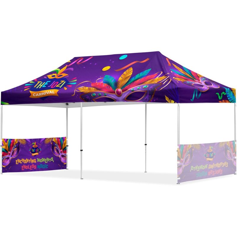 DEFAULT_1024X1024 Coated Steel Sublimated Gazebo 6m x 3m - 2 Short Half-Wall Skins
