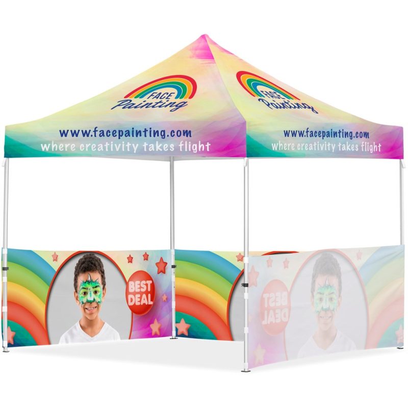 DEFAULT_1024X1024 Coated Steel Sublimated Gazebo 3m x 3m - 3 Half-Wall Skins