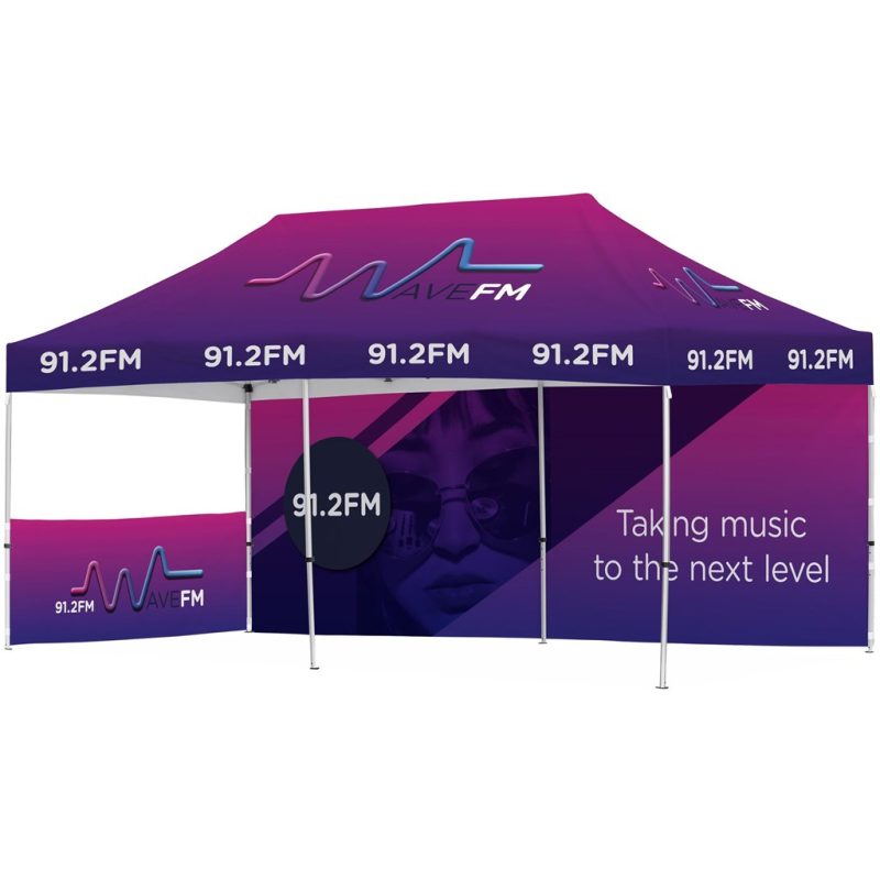 DEFAULT_1024X1024 Ovation Sublimated Gazebo 6m X 3m - 1 Short Half-Wall Skin - 1 Long Full-Wall Skin