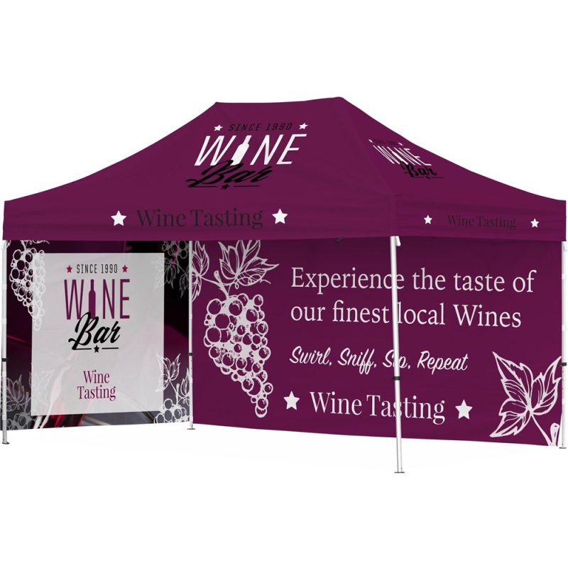 DEFAULT_1024X1024 Ovation Sublimated Gazebo 4.5m X 3m - 1 Long Full-Wall Skin - 1 Short Full-Wall Skin