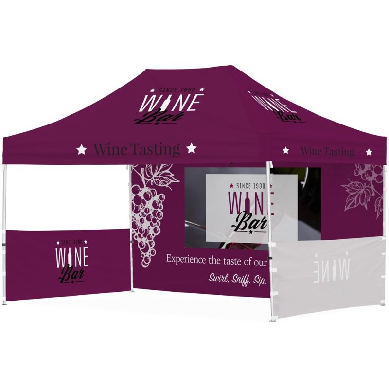 DEFAULT_1024X1024 Ovation Sublimated Gazebo 4.5m X 3m - 1 Long Full-Wall Skin - 2 Short Half-Wall Skins