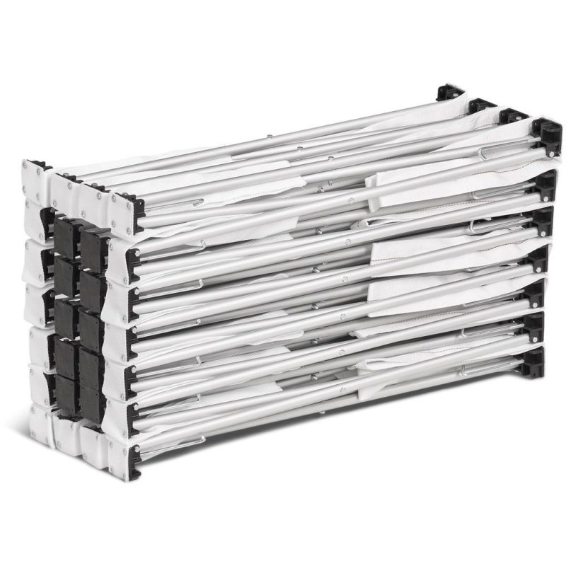 aluminium frame on side for start of folding of aluminium frame for Legend Double-Sided Straight Banner Wall