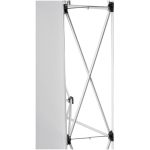 inner side view of start of folding of aluminium frame for Legend Double-Sided Straight Banner Wall