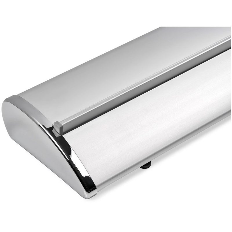 close up of base for pull up banner