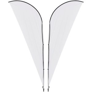 Legend 2M Sublimated Sharkfin Double-Sided Flying Banner - 1 complete unit