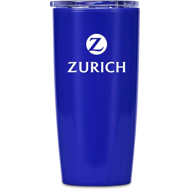 BLUE Altitude Daytona Plastic 2-in-1 Double-Wall Tumbler & Straw - 600ml