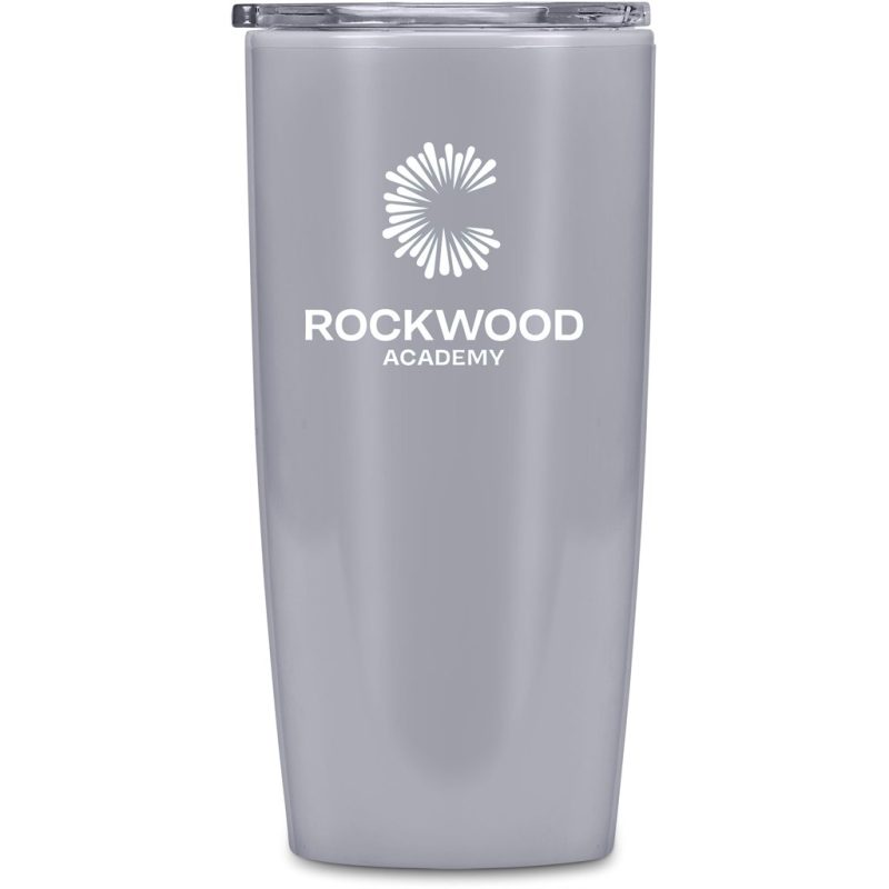 GREY Altitude Daytona Plastic 2-in-1 Double-Wall Tumbler & Straw - 600ml