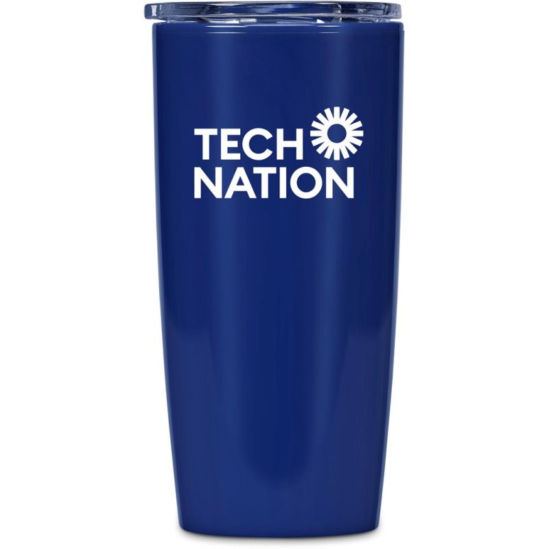 NAVY Altitude Daytona Plastic 2-in-1 Double-Wall Tumbler & Straw - 600ml