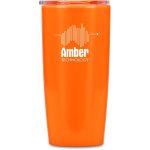 ORANGE Altitude Daytona Plastic 2-in-1 Double-Wall Tumbler & Straw - 600ml