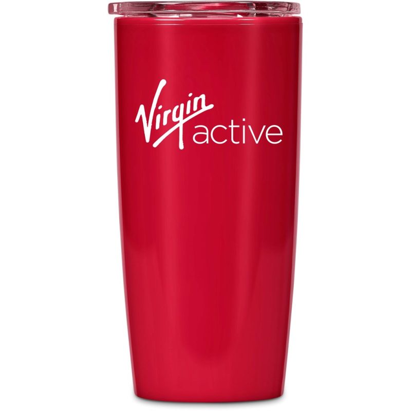 RED Altitude Daytona Plastic 2-in-1 Double-Wall Tumbler & Straw - 600ml