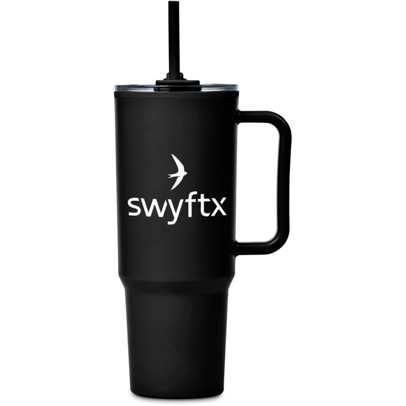 Black Altitude Texas Plastic Double-Wall Mug – 1.2 Litre
