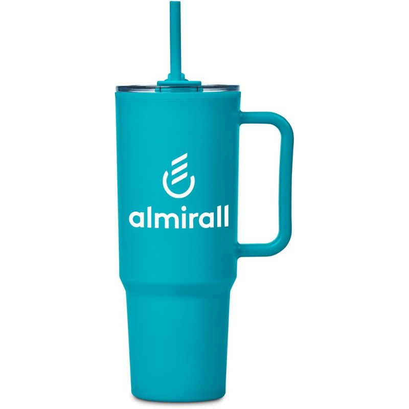 Turquoise Altitude Texas Plastic Double-Wall Mug – 1.2 Litre