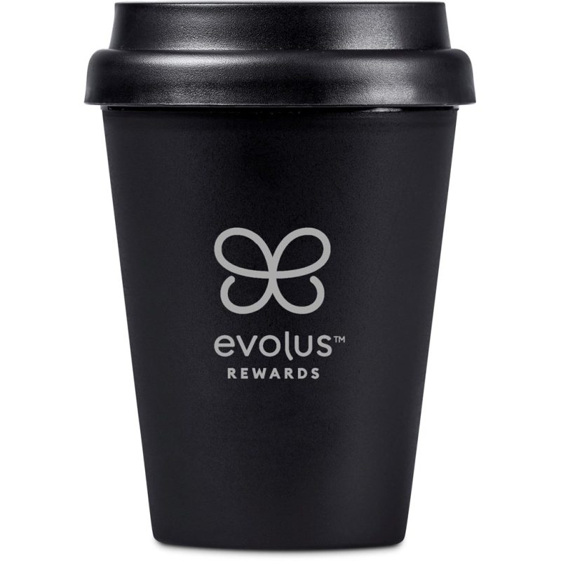 Black Altitude Perk Recycled Plastic Double-Wall Tumbler – 300ml