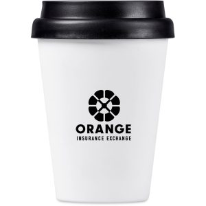 Solid White Altitude Perk Recycled Plastic Double-Wall Tumbler – 300ml