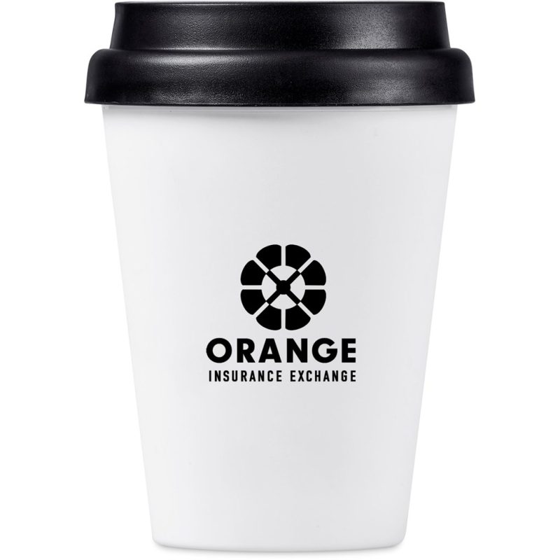 Solid White Altitude Perk Recycled Plastic Double-Wall Tumbler – 300ml