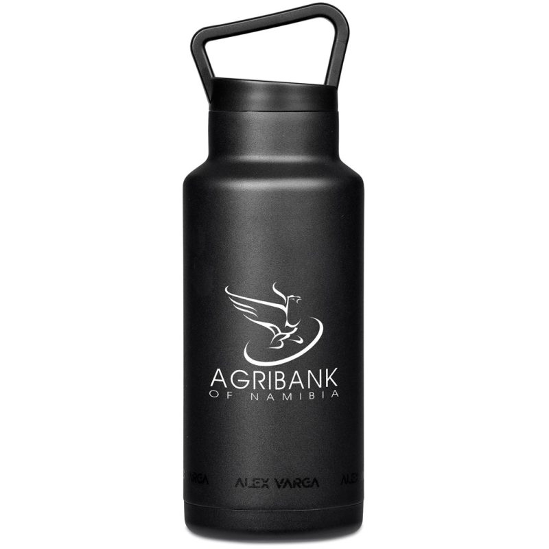 DR-AV-231-B-BL_1024X1024 BLACK Alex Varga Barbella Stainless Steel Vacuum Water Bottle - 1 Litre