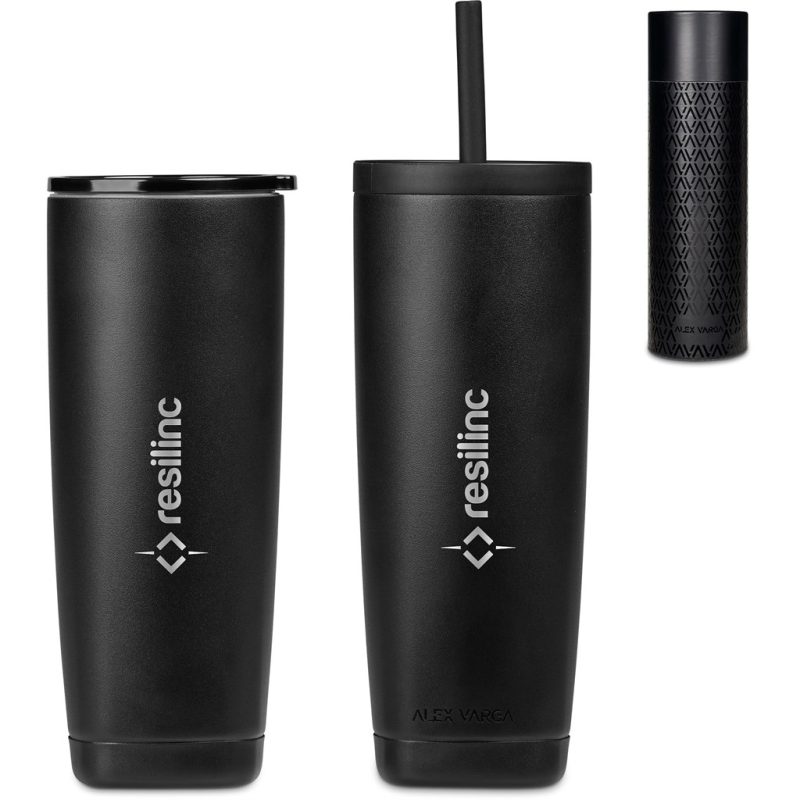 Alex Varga Aurelian Stainless Steel 2-in-1 Vacuum Tumbler & Straw