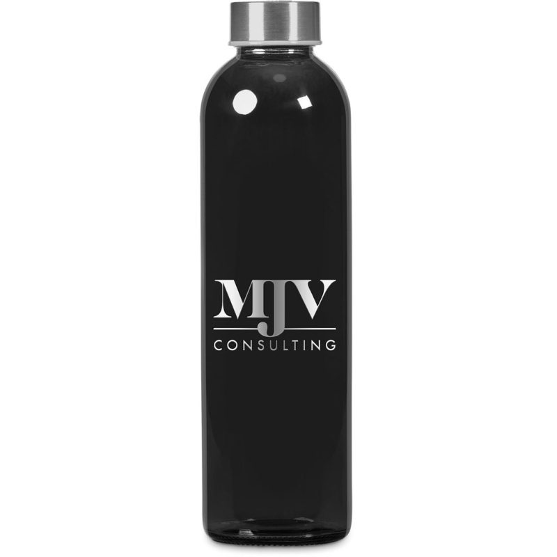Black Kooshty Pura Plus Glass Water Bottle – 750ml