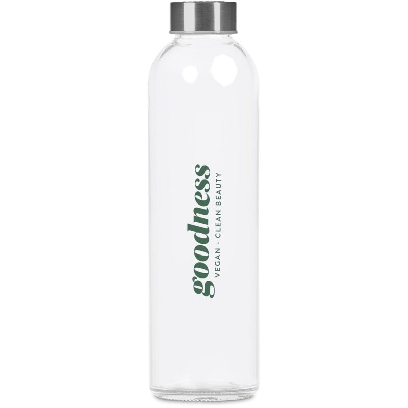 Transparent Kooshty Pura Plus Glass Water Bottle – 750ml