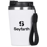 Solid White Kooshty Luca Stainless Steel & Plastic Double-Wall Tumbler – 350ml