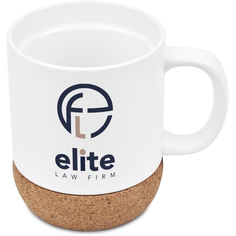 SOLID WHITE Serendipio Jenkins Sublimation Ceramic Coffee Mug - 480ml