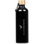 Black Serendipio Origen Aluminium & Bamboo Water Bottle – 750ml