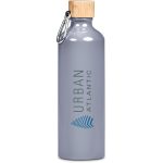 Grey Serendipio Origen Aluminium & Bamboo Water Bottle – 750ml