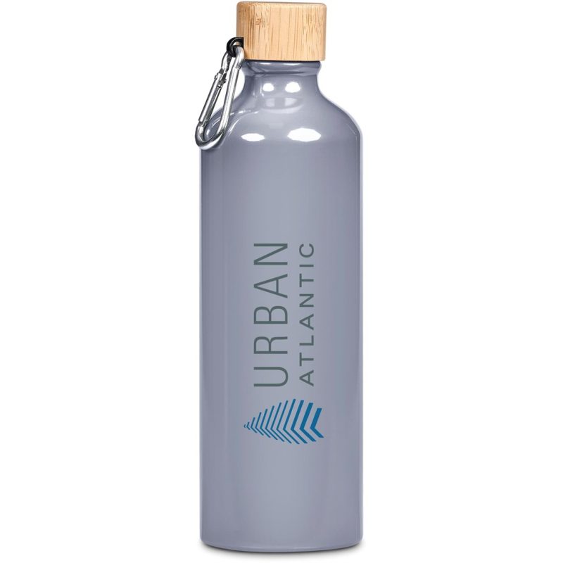 Grey Serendipio Origen Aluminium & Bamboo Water Bottle – 750ml