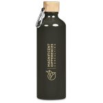 Military Green Serendipio Origen Aluminium & Bamboo Water Bottle – 750ml