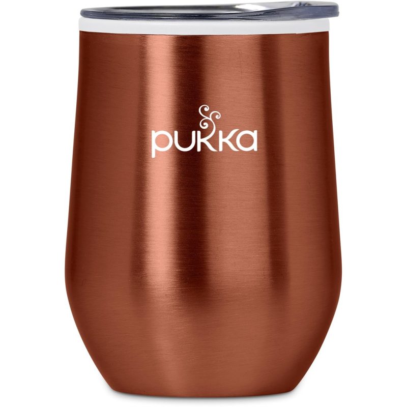 BURNT ORANGE Serendipio Vogue Madison Stainless Steel & Plastic Double-Wall Tumbler - 350ml