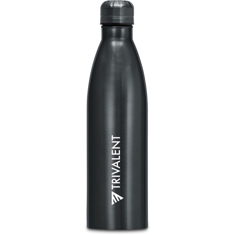 Dark Grey Serendipio Miranda Stainless Steel Water Bottle – 1 Litre