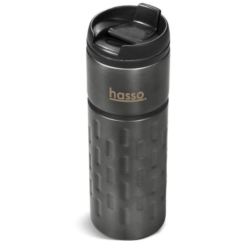 GUN METAL Serendipio Binary Stainless Steel & Plastic Double-Wall Tumbler - 450ml