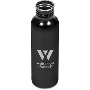 Black Ventura Stainless Steel Water Bottle – 750ml