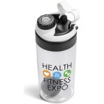 TRANSPARENT Altitude Gianna Plastic Protein Shaker - 600ml