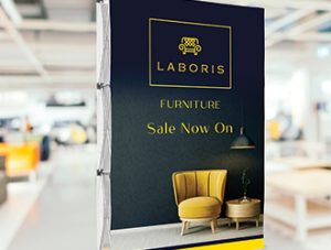 Double-Sided Straight Banner Walls