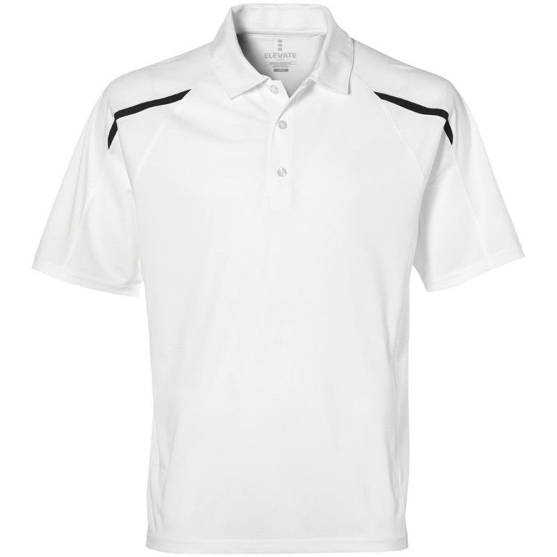 ELE-4002-W_1024X1024 WHITE Mens Nyos Golf Shirt - White