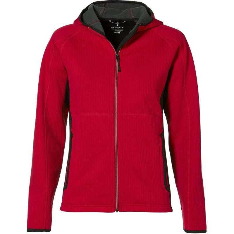 ELE-4015-R_1024X1024 RED Ladies Ferno Bonded Knit Jacket - Red